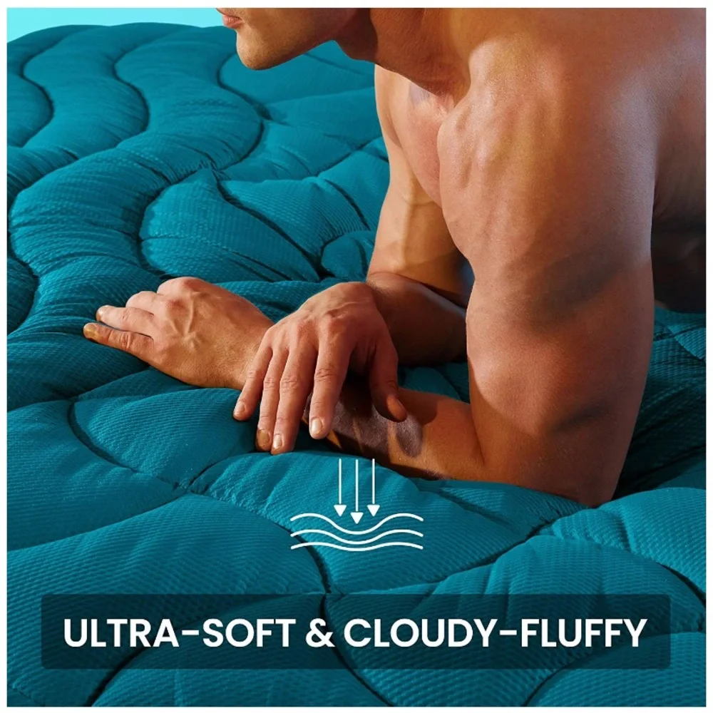 Full Size Mattress Pad Cover Cooling Overfilled Soft Fluffy